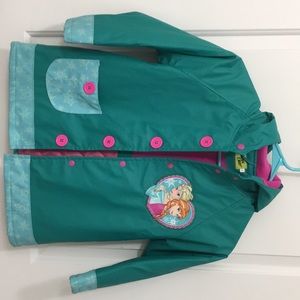 disney elsa girl’s rain coat